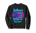 70S 80S Skates Roller Skating Wheels Sweatshirt - Minimalist Print Unisex - T-Shirt, Sweatshirt, Hoodie
