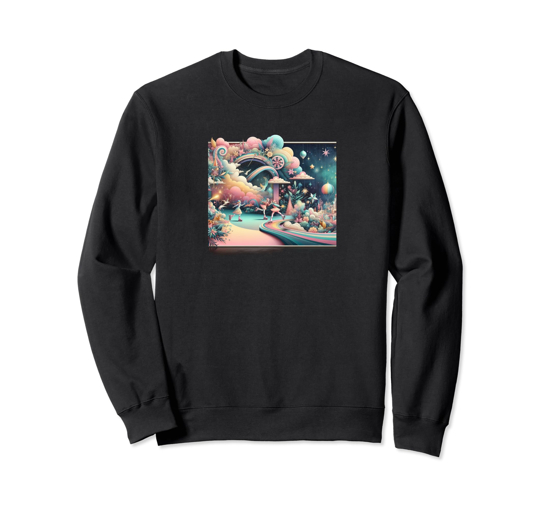 Roller Skating Daydream Sweatshirt - Minimalist Print Men Women - T-Shirt, Sweatshirt, Hoodie