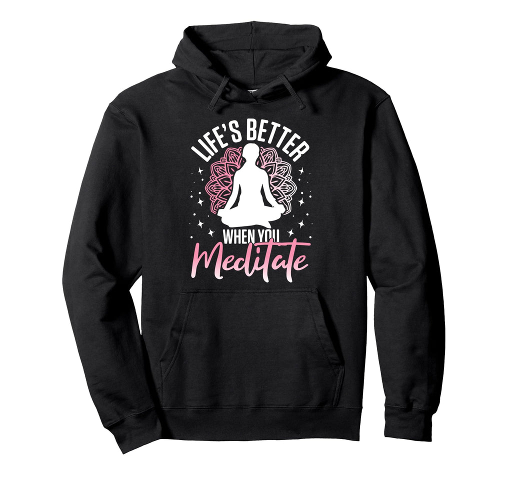 Meditation Yoga Spiritual Peace Namaste Hoodie - Trendy Graphic Unisex - T-Shirt, Sweatshirt, Hoodie