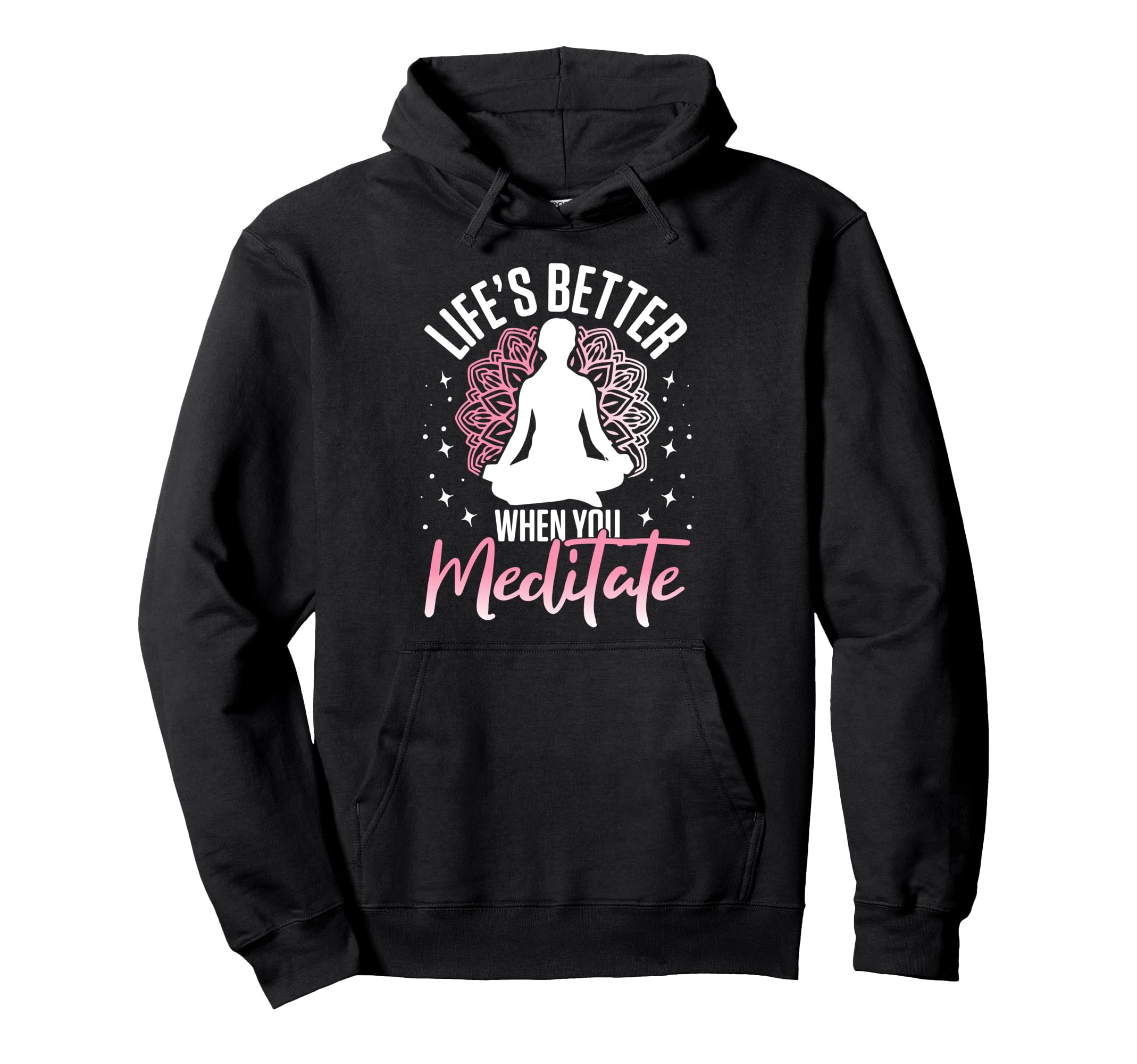 Meditation Yoga Spiritual Peace Namaste Hoodie - Trendy Graphic Unisex - T-Shirt, Sweatshirt, Hoodie