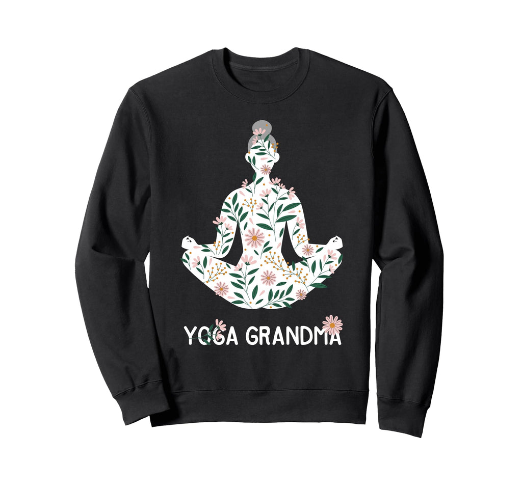 Yoga Grandma Meditation Mandala Chakras Sweatshirt - Graphic Print Unisex - T-Shirt, Sweatshirt, Hoodie