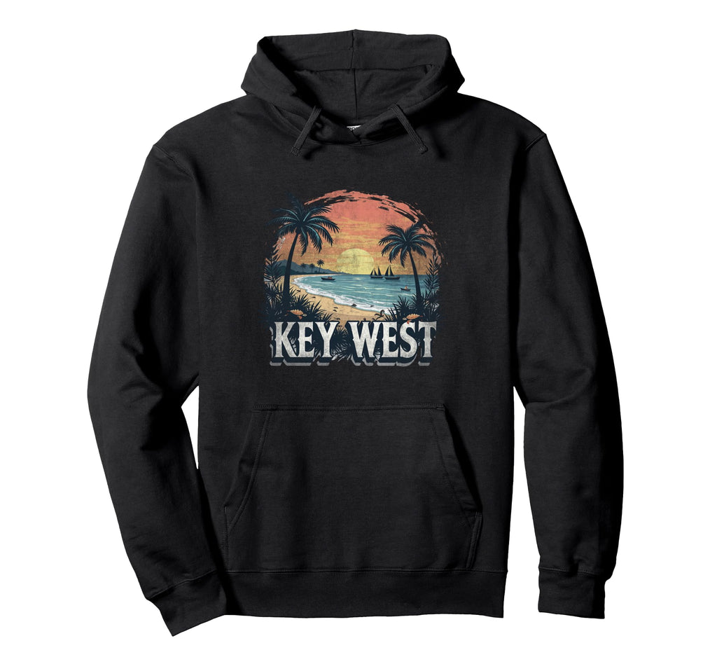 Key West Landscape Souvenir Hoodie - Trendy Graphic for Adults - T-Shirt, Sweatshirt, Hoodie