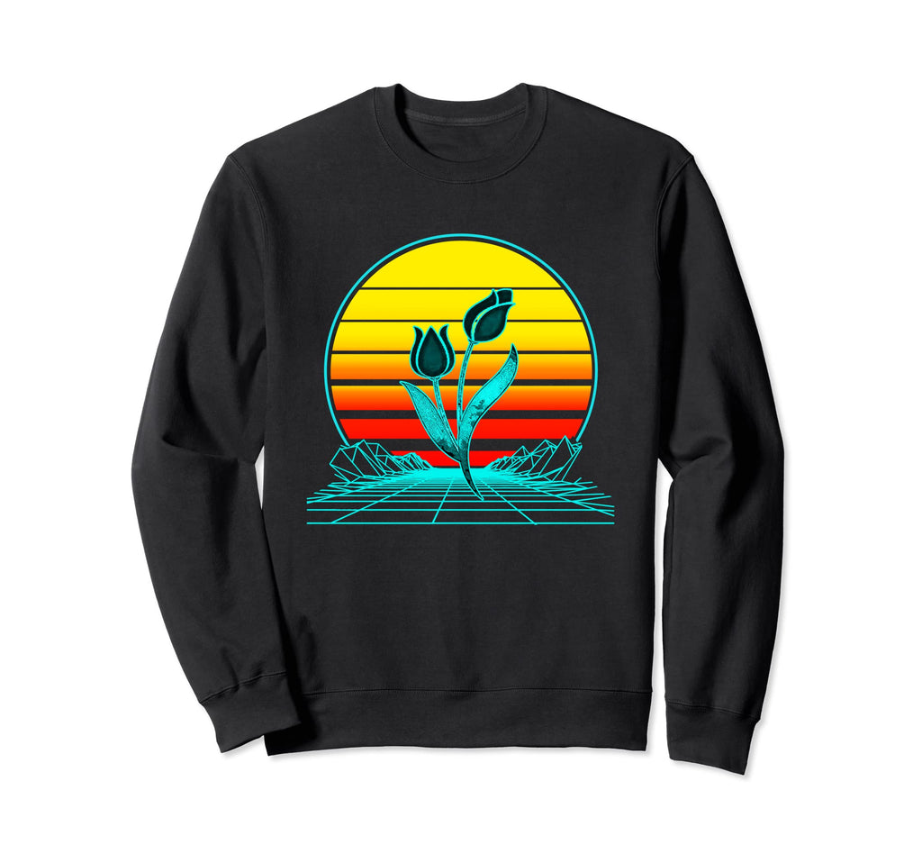 Sunset Tulip Sweatshirt - Unique Graphic for Adults - T-Shirt, Sweatshirt, Hoodie