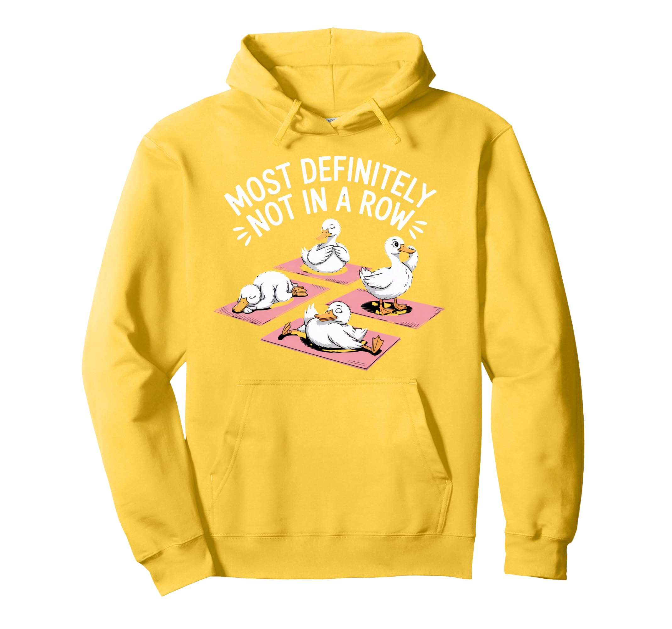 Duck Most Definitely Not All Row Mental Hoodie - Aesthetic Graphic Unisex - T-Shirt, Sweatshirt, Hoodie