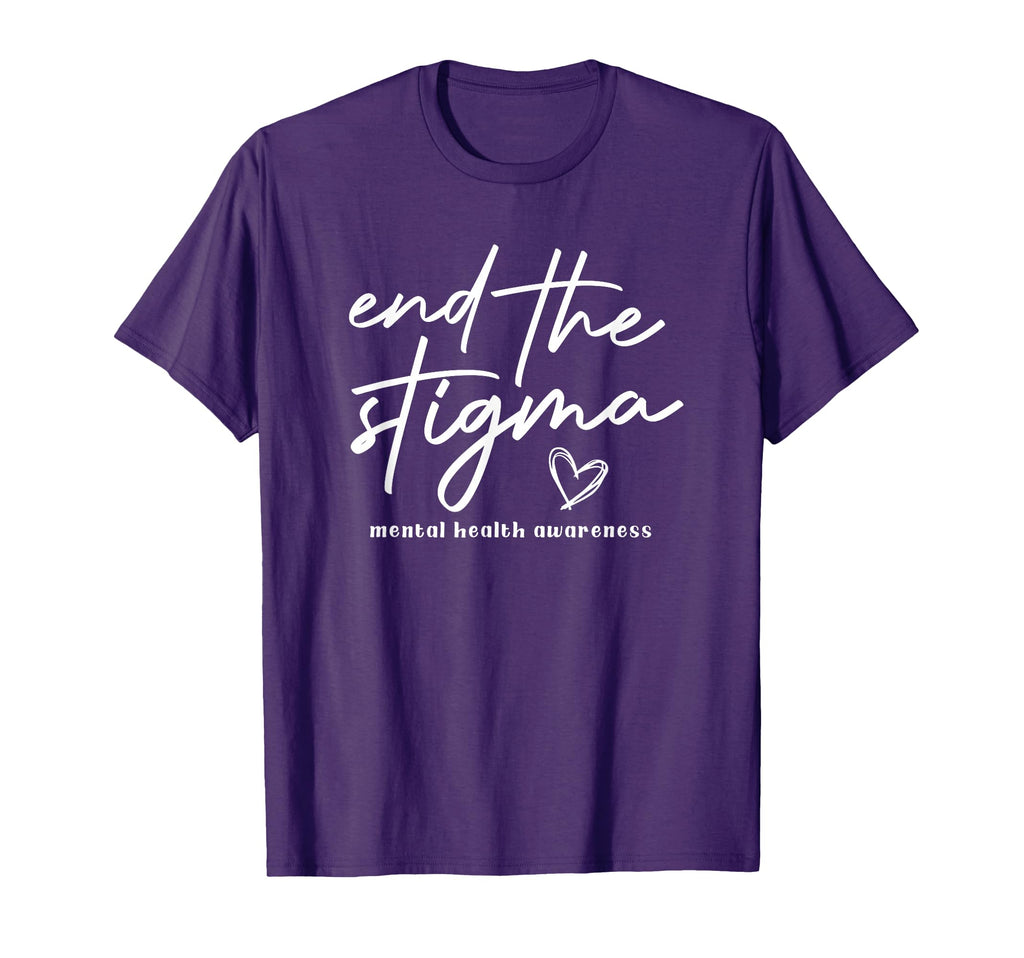 End Stigma Mental Health Awareness T-Shirt - Trendy Graphic Unisex - T-Shirt, Sweatshirt, Hoodie