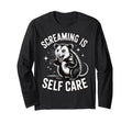 Opossum Therapeutic Screaming Stress Hoodie - Custom Art Print for Adults - T-Shirt, Sweatshirt, Hoodie