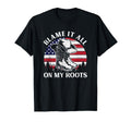 Blame It All My Roots Cowboy Hat T-Shirt - Aesthetic Graphic for Adults - T-Shirt, Sweatshirt, Hoodie