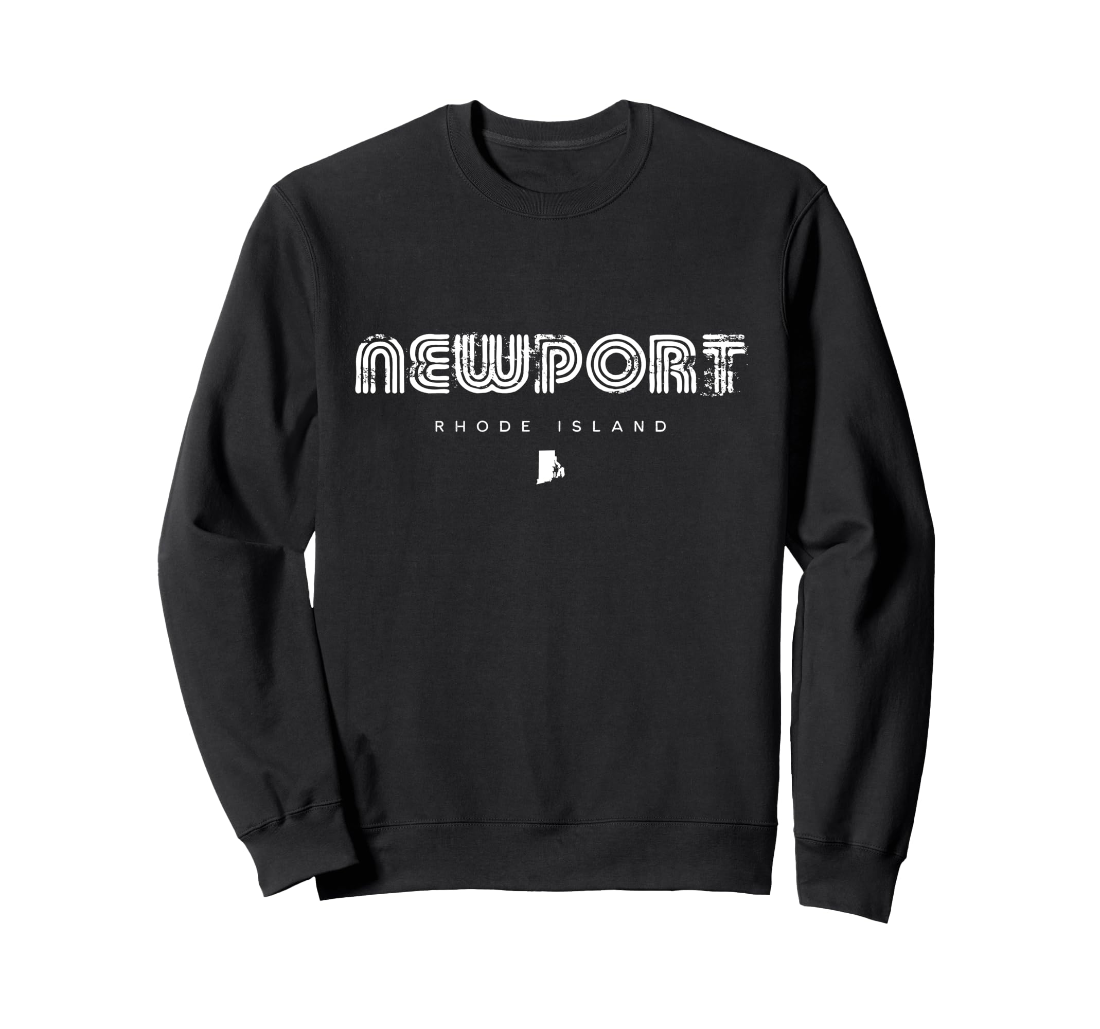 Newport Rhode Island Ri 70S 80S Type Sweatshirt - Unique Graphic Unisex - T-Shirt, Sweatshirt, Hoodie