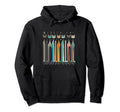 Mid Century Long Neck Cats 50S 60S Hoodie - Casual Everyday Wear for Adults - T-Shirt, Sweatshirt, Hoodie
