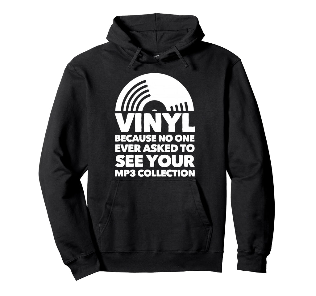Vinyl Lp Record Vinyl Disc Hoodie - Fun Novelty Design Men Women - T-Shirt, Sweatshirt, Hoodie