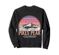 Pikes Peak Outdoo Art Mountain Sweatshirt - Minimalist Print Unisex - T-Shirt, Sweatshirt, Hoodie
