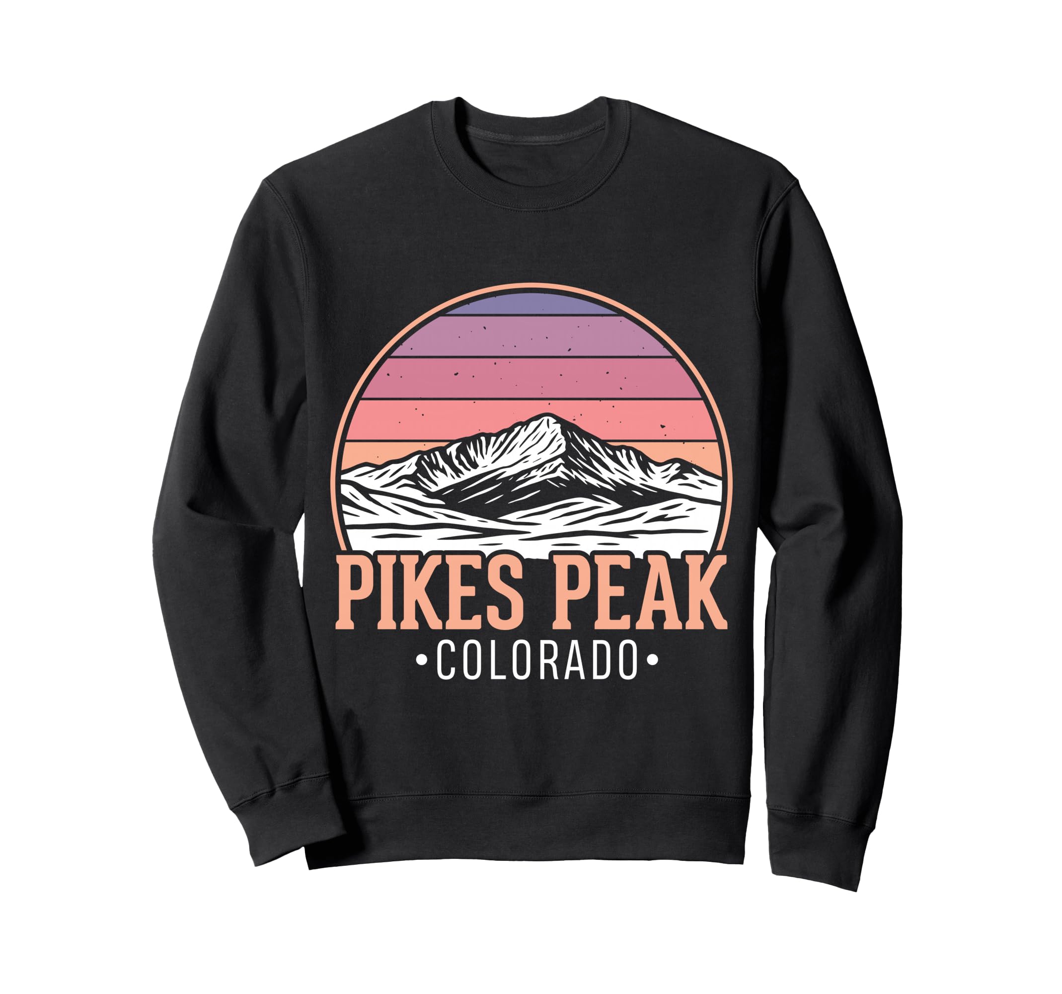 Pikes Peak Outdoo Art Mountain Sweatshirt - Minimalist Print Unisex - T-Shirt, Sweatshirt, Hoodie