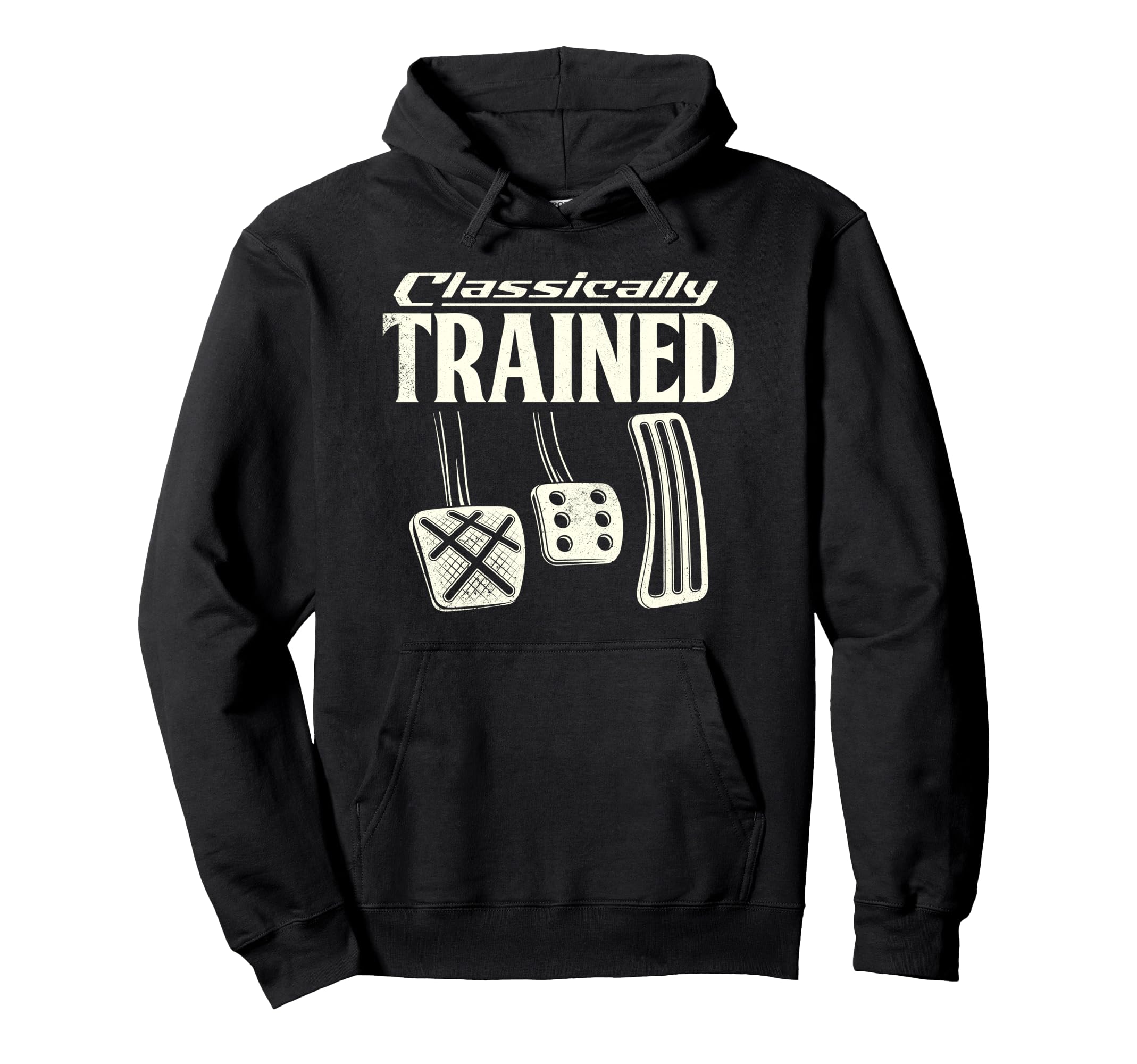 Funny Classically Trained Manual Hoodie - Fun Novelty Design for Adults - T-Shirt, Sweatshirt, Hoodie