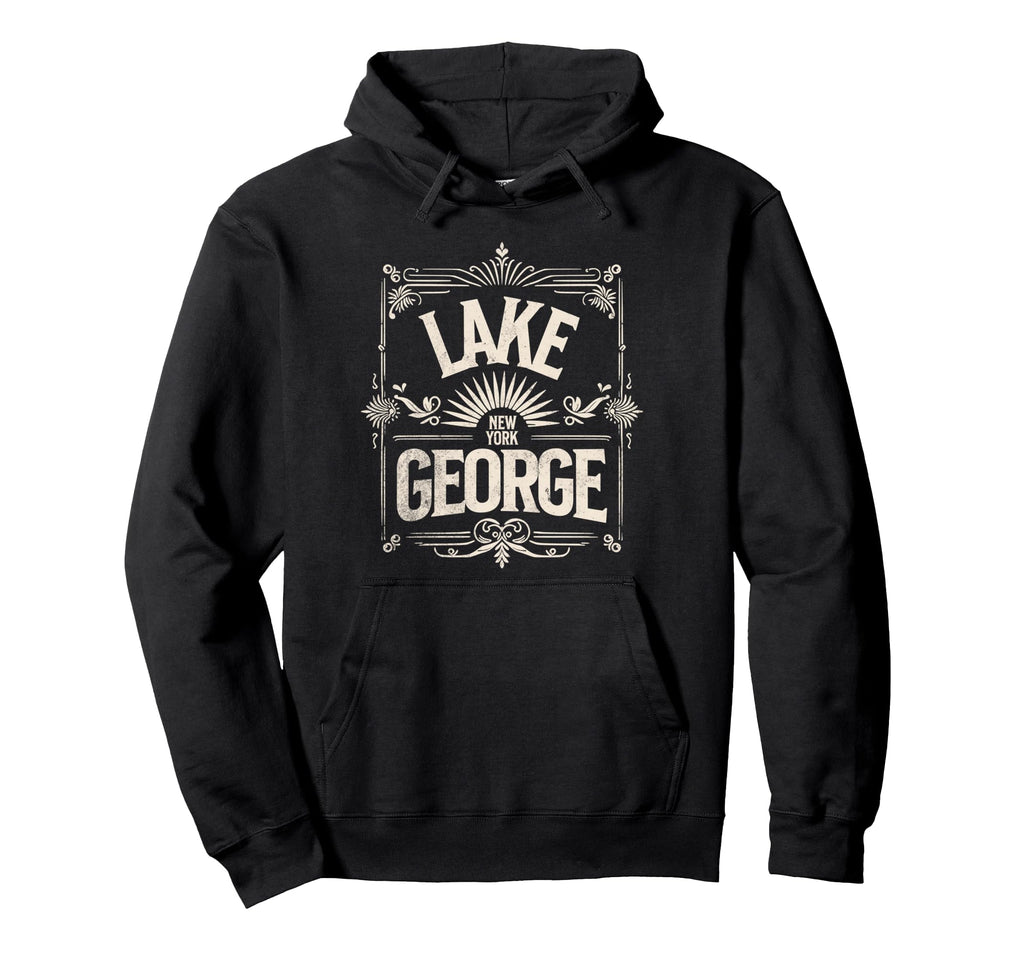 Lake George New York Western Hoodie - Casual Everyday Wear Men Women - T-Shirt, Sweatshirt, Hoodie