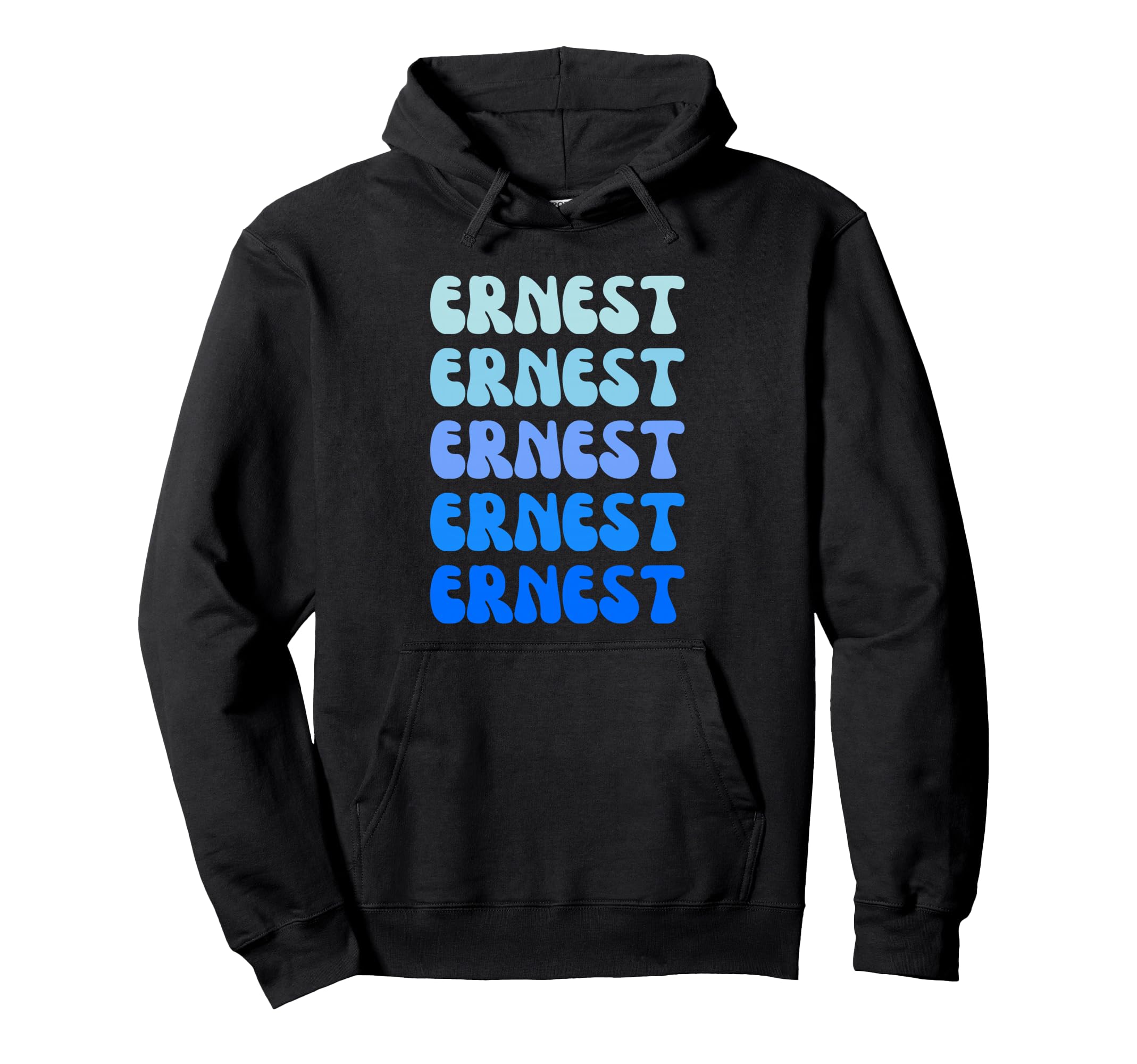 Ernest Name Stack Hoodie - Minimalist Print Men Women - T-Shirt, Sweatshirt, Hoodie