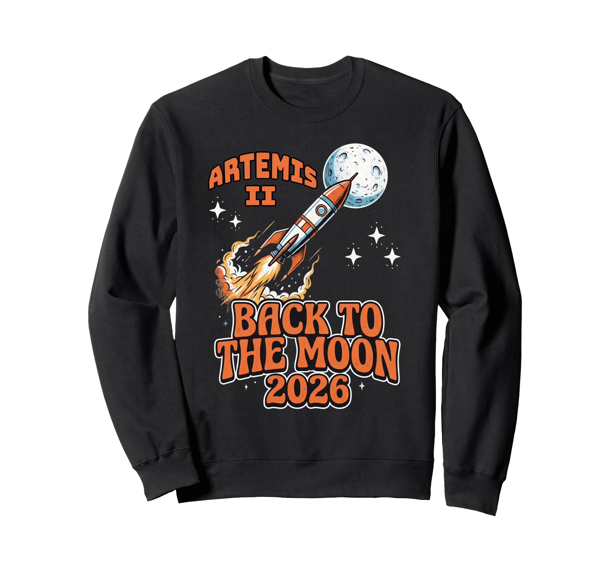 Back To Moon 2026 Artemis Ii Sweatshirt - Custom Art Print for Adults - T-Shirt, Sweatshirt, Hoodie