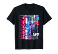 Fukuoka City 80S Synthwave Racing Car T-Shirt - Unique Graphic Men Women - T-Shirt, Sweatshirt, Hoodie