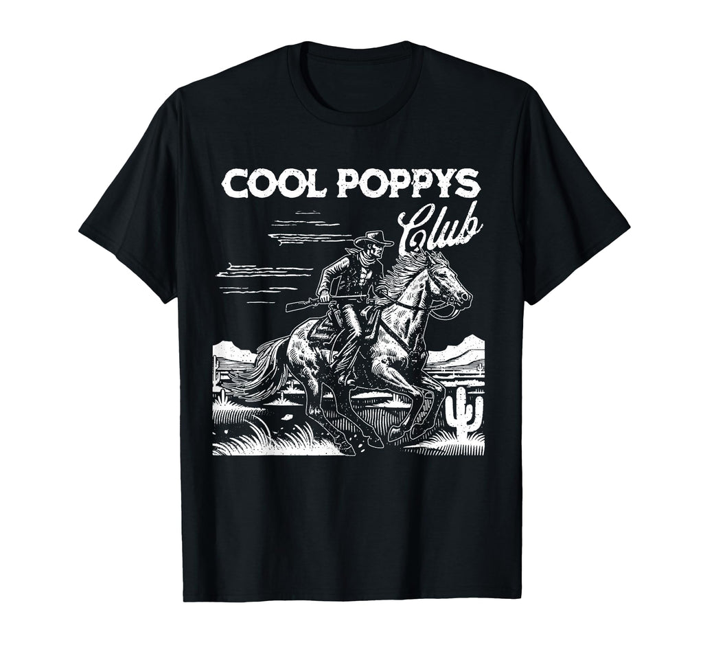 Poppys Club Western Cowboy Horse T-Shirt - Casual Everyday Wear for Adults - T-Shirt, Sweatshirt, Hoodie