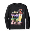 Anxious Person Fueled Iced Coffee And T-Shirt - Graphic Print for Adults - T-Shirt, Sweatshirt, Hoodie
