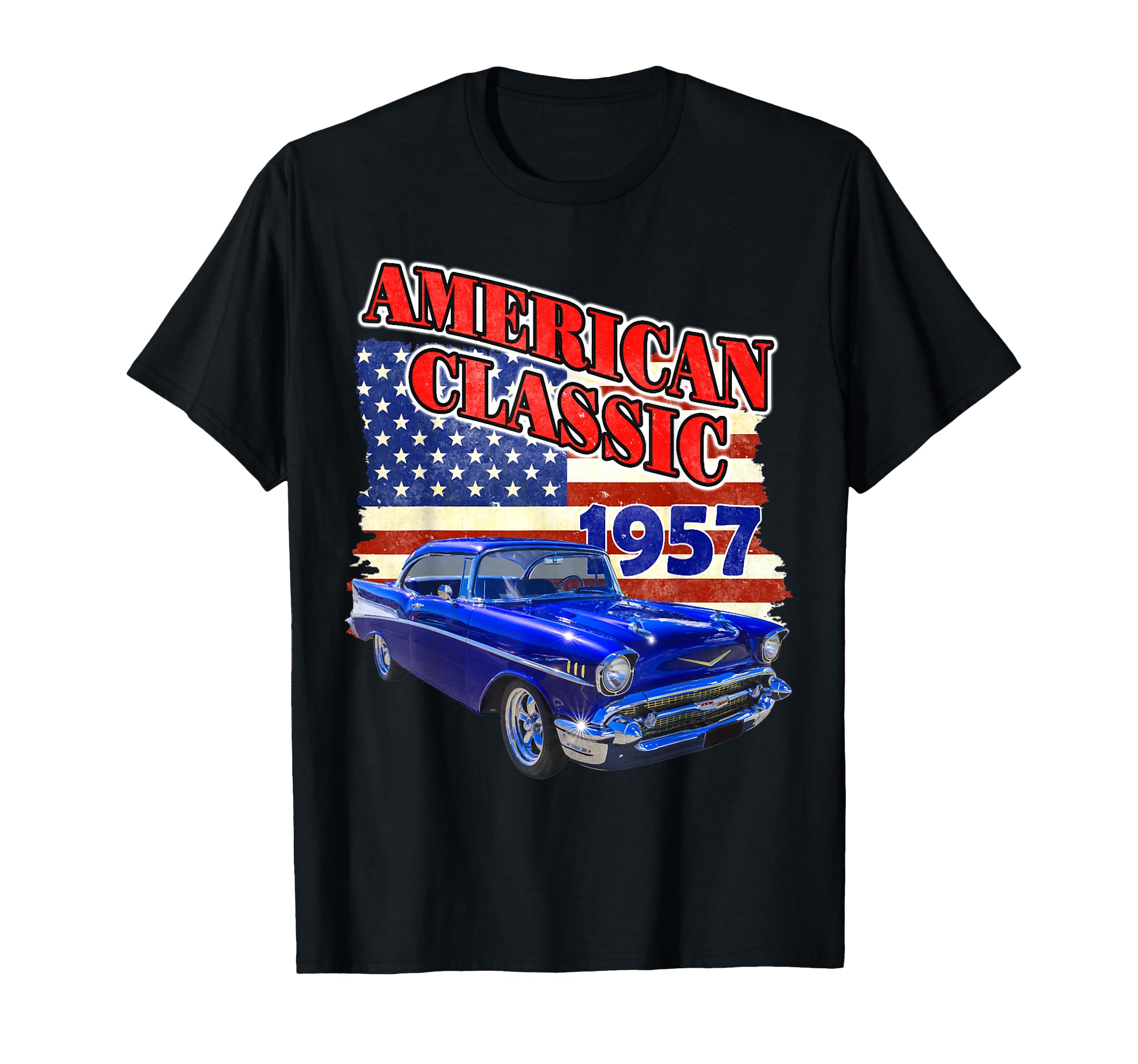 1957 57 Bel Air Car Old School Hot Rod T-Shirt - Streetwear Style Unisex - T-Shirt, Sweatshirt, Hoodie