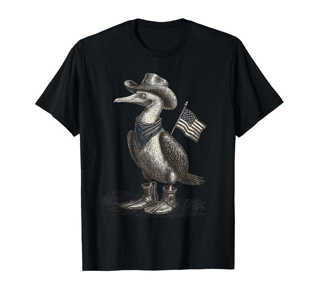 Blue Footed Booby Cowboy Cowgirl Western T-Shirt - Unique Graphic Unisex - T-Shirt, Sweatshirt, Hoodie