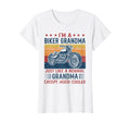 Womens Biker Grandma Is Much Cooler T-Shirt - Graphic Print for Adults - T-Shirt, Sweatshirt, Hoodie