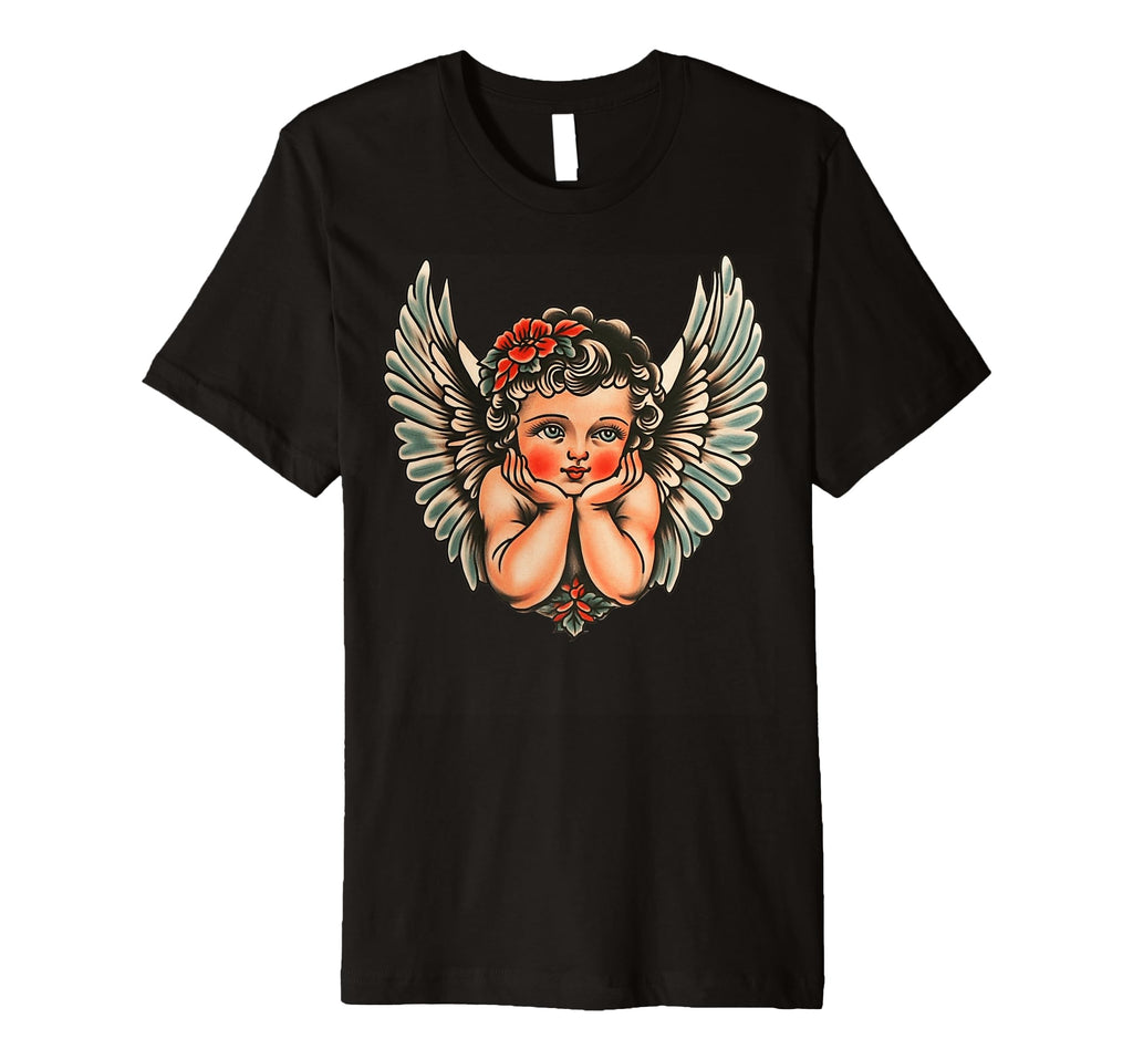 Valentines Day Cupid Flash Tattoo T-Shirt - Fun Novelty Design for Adults - T-Shirt, Sweatshirt, Hoodie