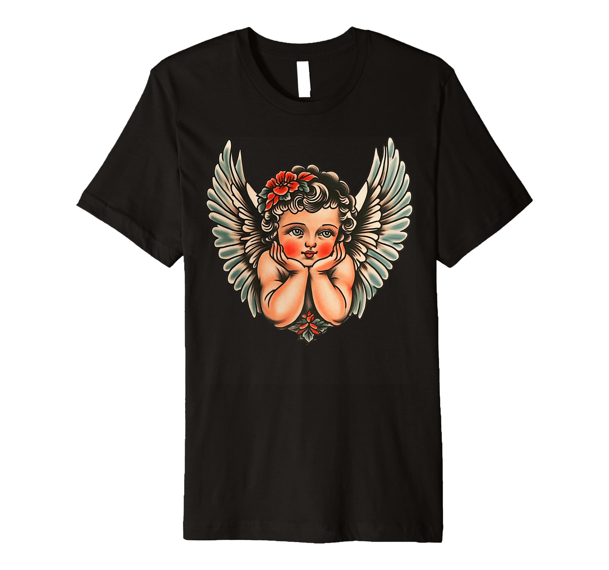 Valentines Day Cupid Flash Tattoo T-Shirt - Fun Novelty Design for Adults - T-Shirt, Sweatshirt, Hoodie