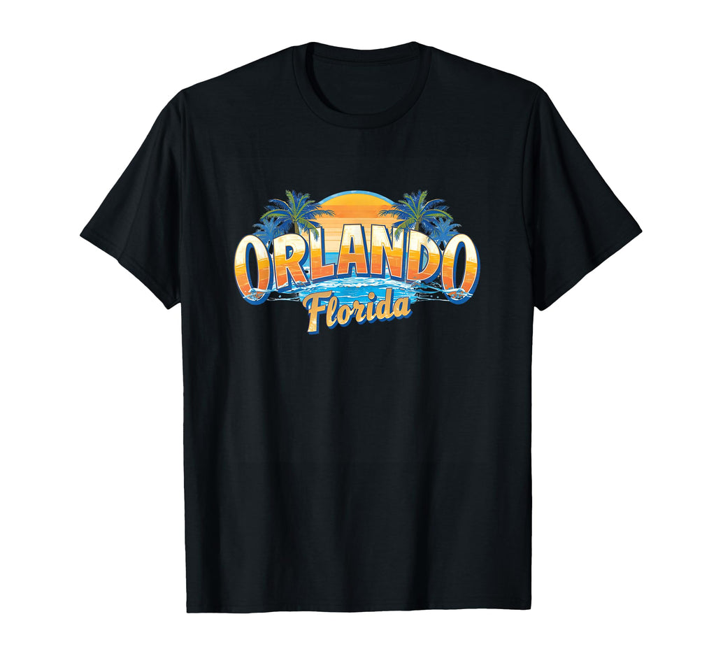 Orlando Florida Sunset 70S 80S T-Shirt - Aesthetic Graphic Men Women - T-Shirt, Sweatshirt, Hoodie