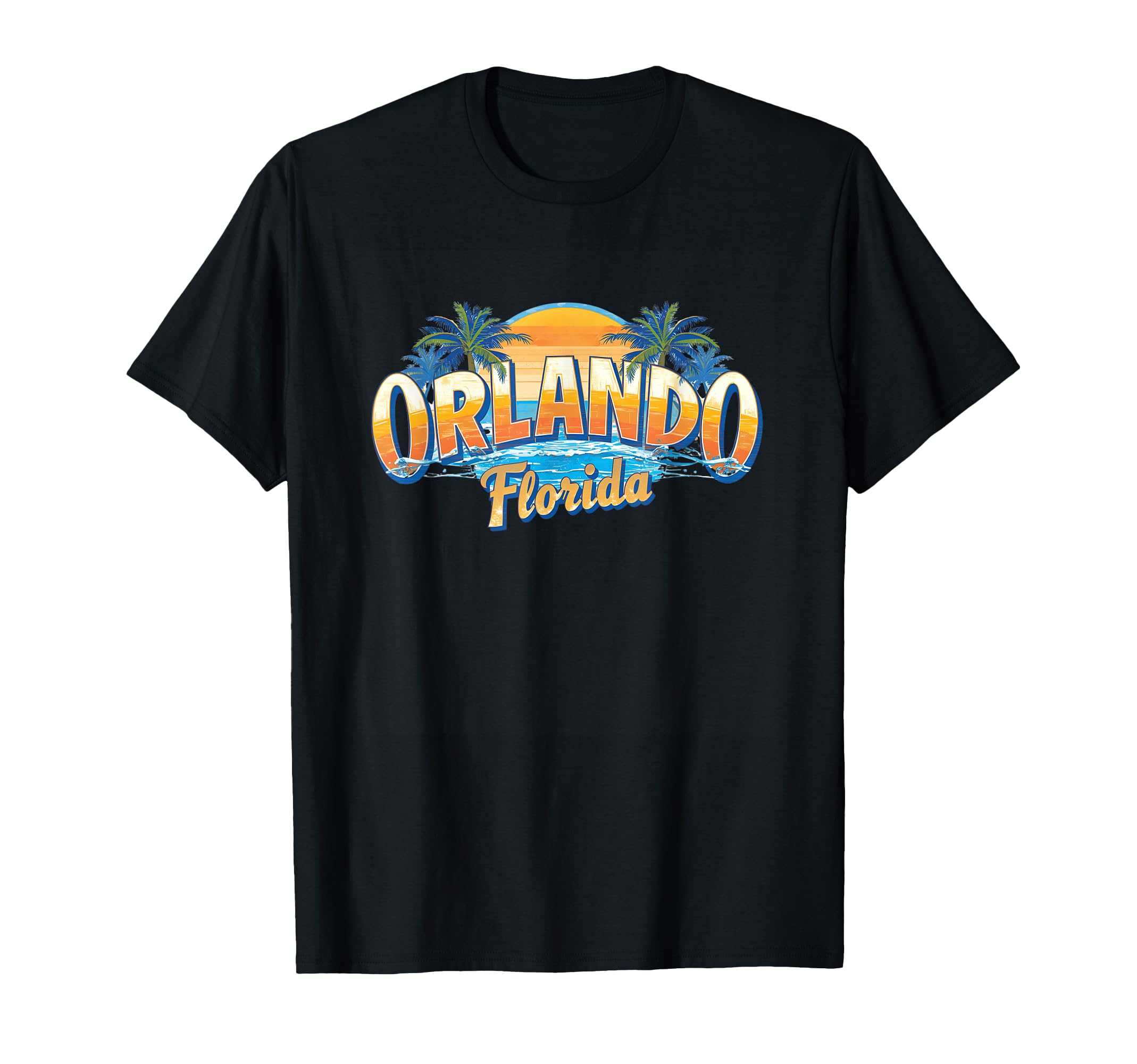 Orlando Florida Sunset 70S 80S T-Shirt - Aesthetic Graphic Men Women - T-Shirt, Sweatshirt, Hoodie