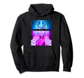 Vaporwave Cats Merry 1980S 1990S Hoodie - Custom Art Print for Adults - T-Shirt, Sweatshirt, Hoodie