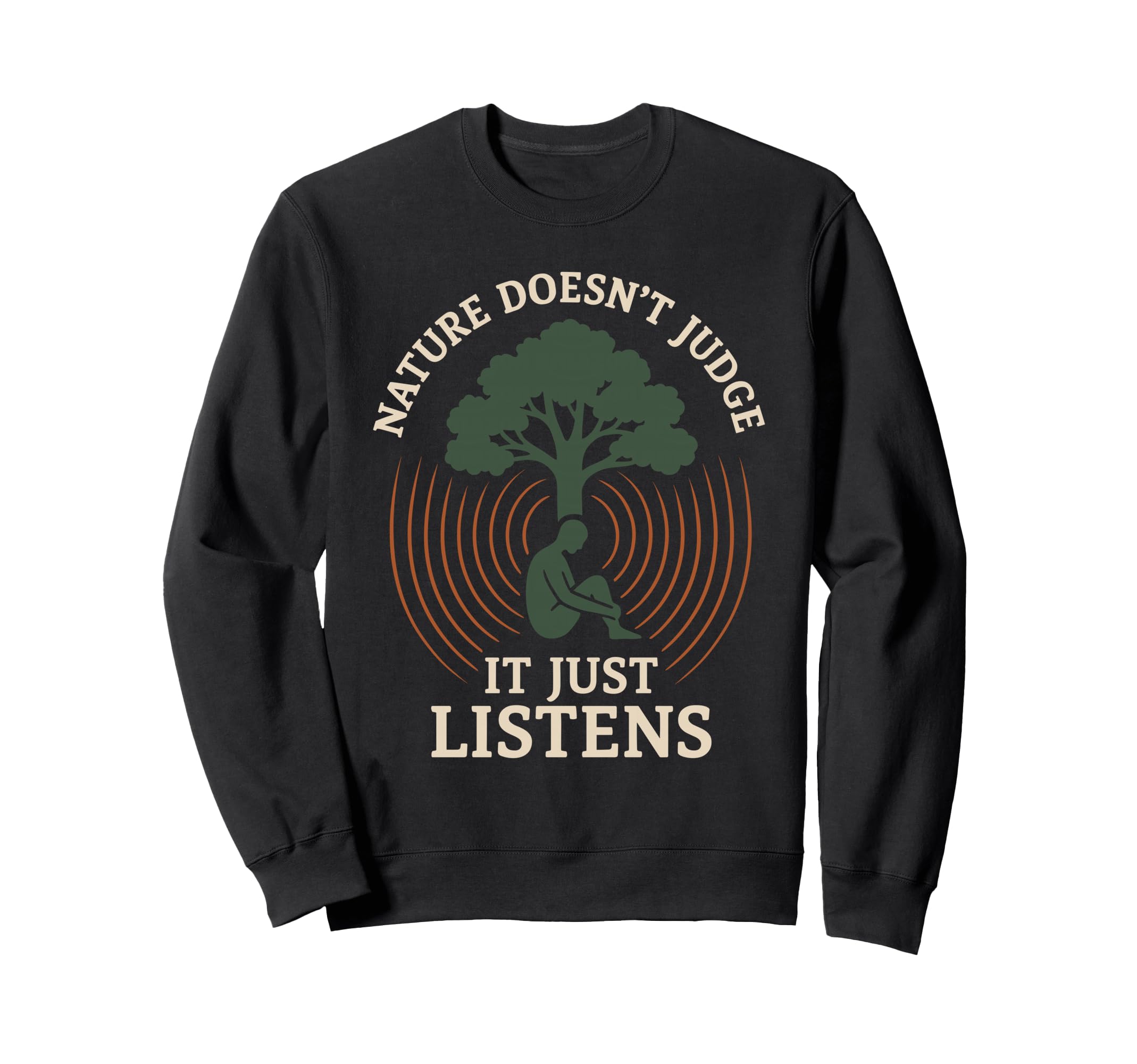 Forest Walk Overthinker Mental Sweatshirt - Unique Graphic for Adults - T-Shirt, Sweatshirt, Hoodie