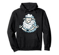 Meditation Sheep Yoga Pose Relaxing Hoodie - Unique Graphic Men Women - T-Shirt, Sweatshirt, Hoodie