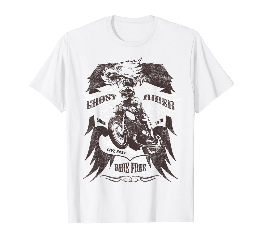 Ghost Rider Motorcycle Ride Free T-Shirt - Streetwear Style Unisex - T-Shirt, Sweatshirt, Hoodie