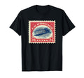 1900S Upside Down Jenny Postage Stamp T-Shirt - Minimalist Print Men Women - T-Shirt, Sweatshirt, Hoodie