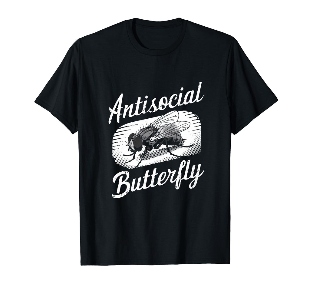 Antisocial Butterfly Housefly T-Shirt - Custom Art Print for Adults - T-Shirt, Sweatshirt, Hoodie