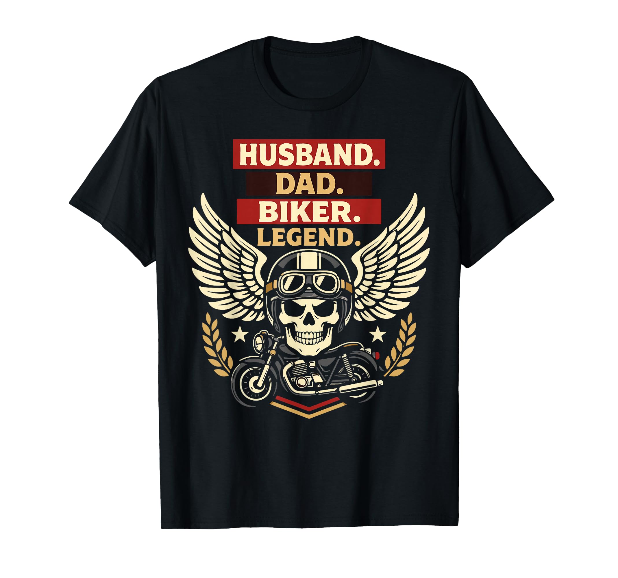 Motorcycle Biker Dad Husband Husband T-Shirt - Trendy Graphic for Adults - T-Shirt, Sweatshirt, Hoodie