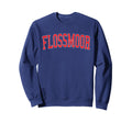 Flossmoor Il Distressed Red Sweatshirt - Fun Novelty Design for Adults - T-Shirt, Sweatshirt, Hoodie