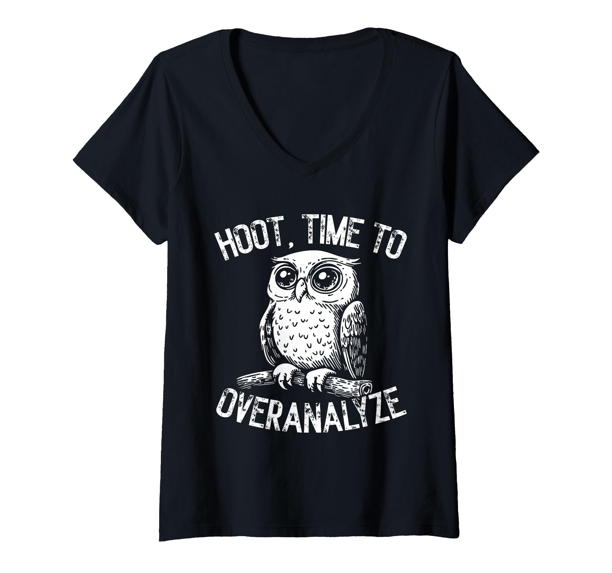 Womens Hoot Owl Overthinkers And Deep T-Shirt - Unique Graphic Unisex - T-Shirt, Sweatshirt, Hoodie