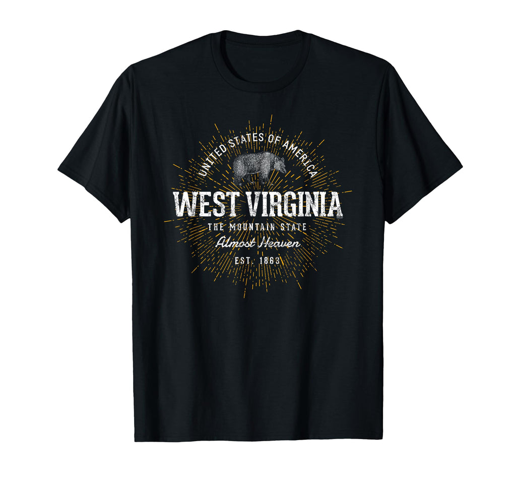 State West Virginia T-Shirt - Graphic Print for Adults - T-Shirt, Sweatshirt, Hoodie