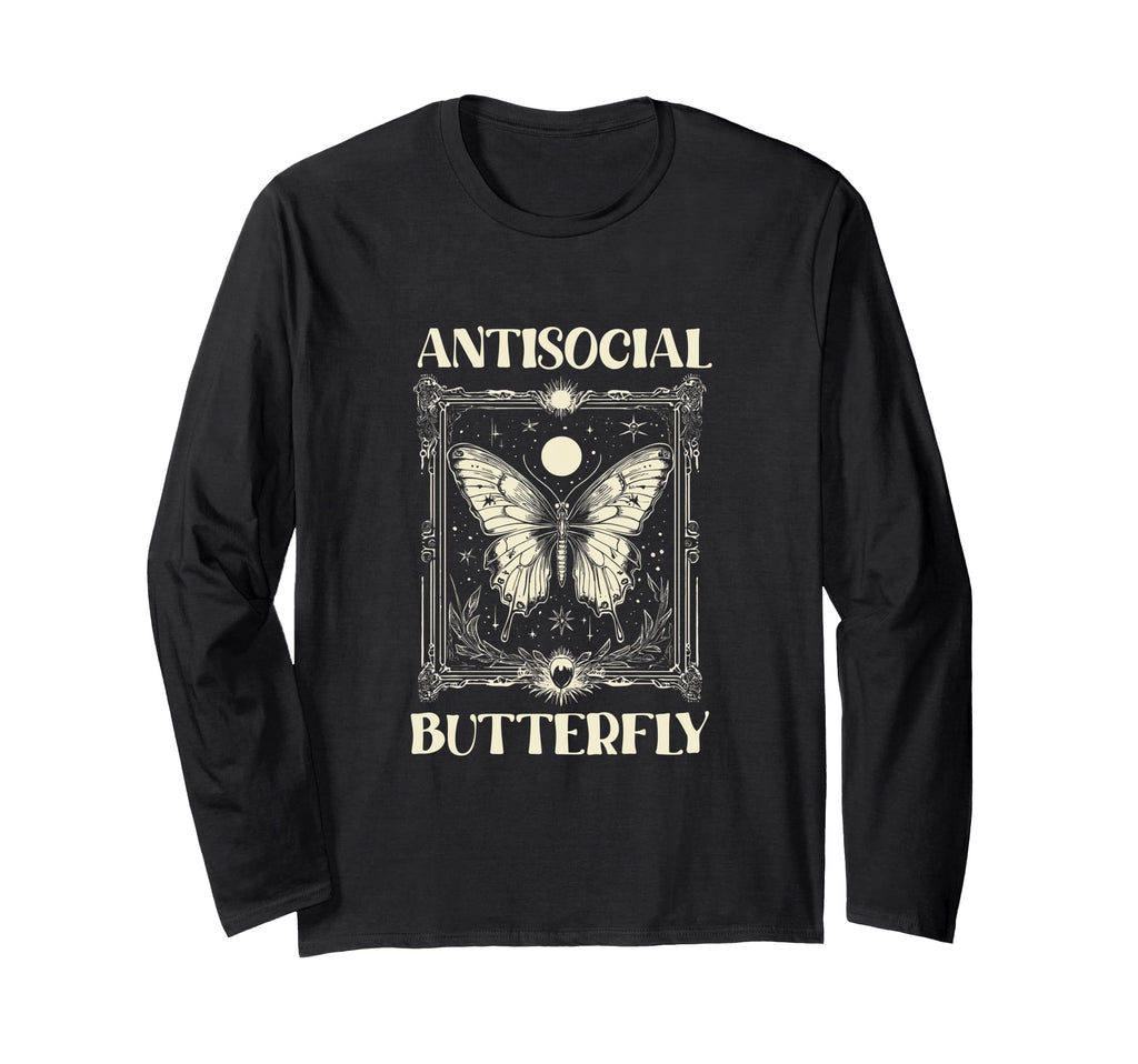 Antisocial Butterfly T-Shirt - Casual Everyday Wear Unisex - T-Shirt, Sweatshirt, Hoodie