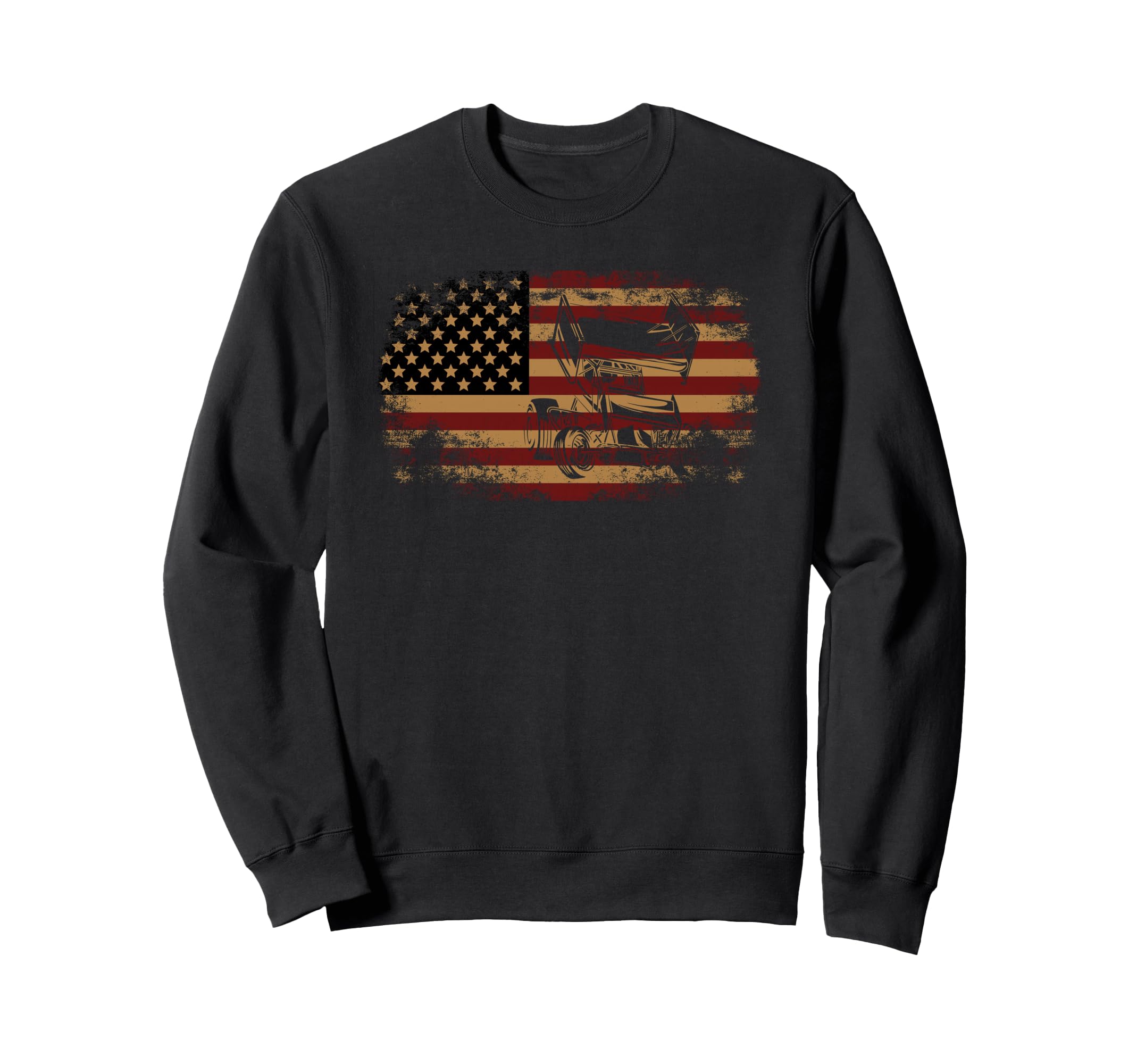 Dirt Track Racing Sprint Car Usa Sweatshirt - Minimalist Print Unisex - T-Shirt, Sweatshirt, Hoodie