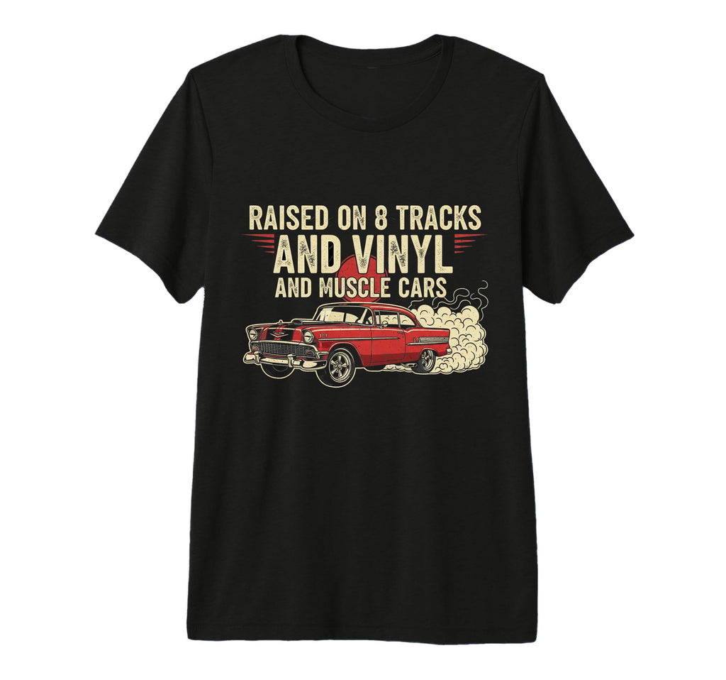 Raised Vinyl And V8S 56 Bel Air Lover T-Shirt - Trendy Graphic Men Women - T-Shirt, Sweatshirt, Hoodie