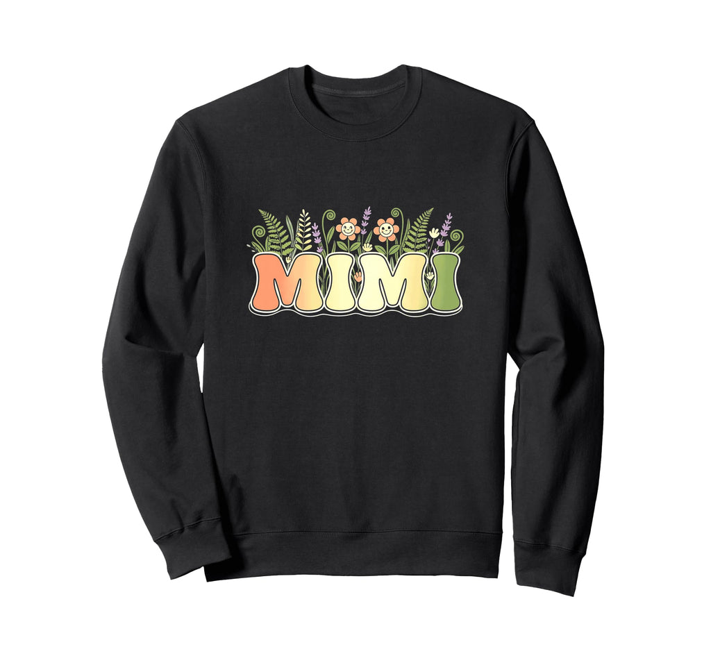 Mimi Groovy Floral Vintages 90S Art Sweatshirt - Novelty Apparel Unisex - T-Shirt, Sweatshirt, Hoodie