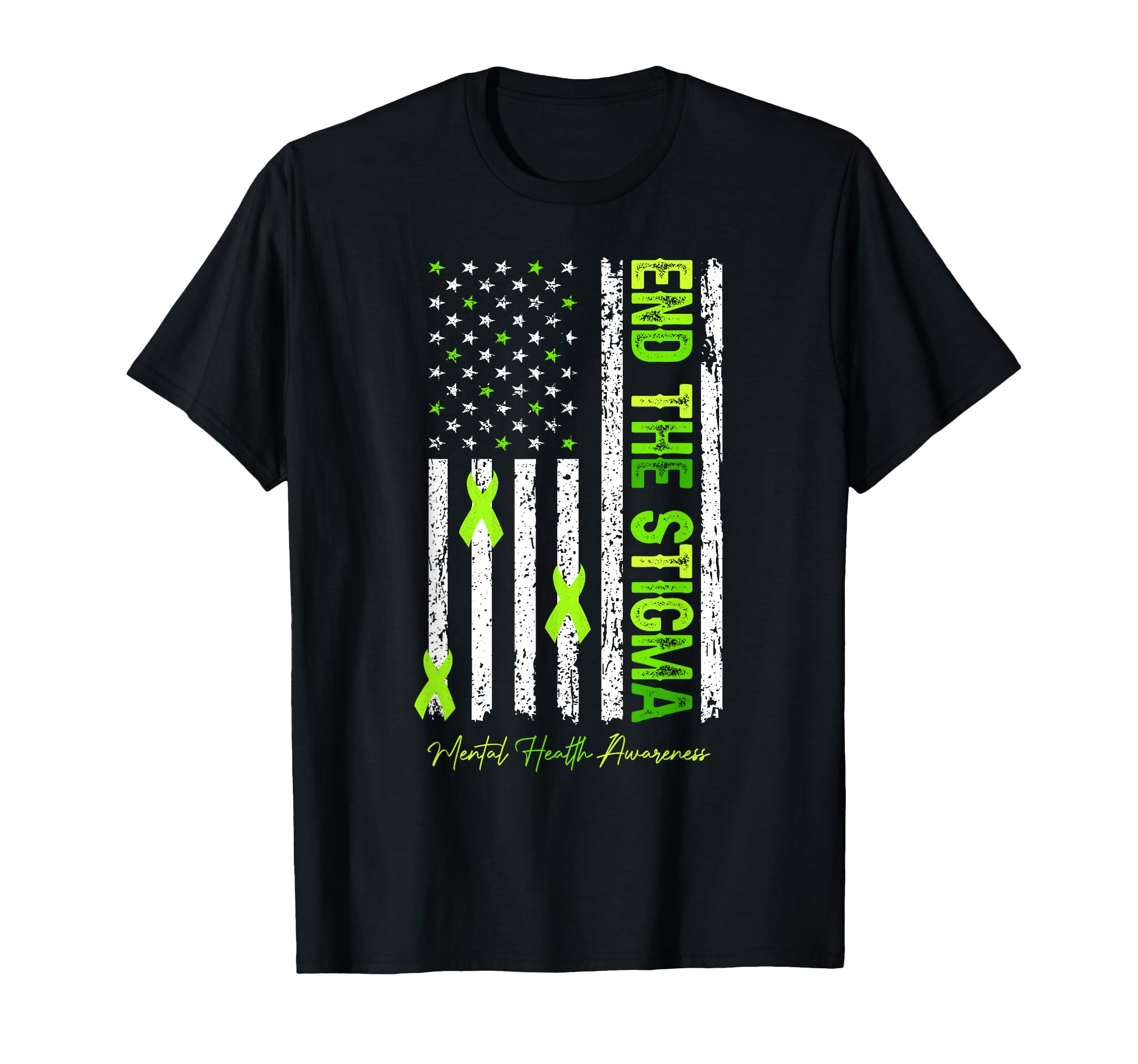 End Stigma Mental Health Awareness T-Shirt - Casual Everyday Wear Unisex - T-Shirt, Sweatshirt, Hoodie