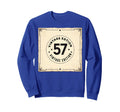 57 Birthday Gift Nostalgia Present Sweatshirt - Minimalist Print for Adults - T-Shirt, Sweatshirt, Hoodie