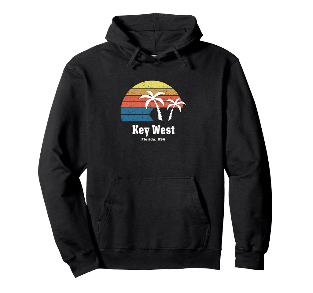 Palm Tree Souvenir Key West Beach Hoodie - Fun Novelty Design Unisex - T-Shirt, Sweatshirt, Hoodie
