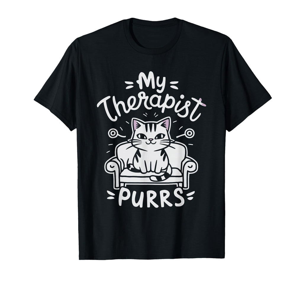 Cat Therapist Cat Owner Mental Health T-Shirt - Unique Graphic Unisex - T-Shirt, Sweatshirt, Hoodie