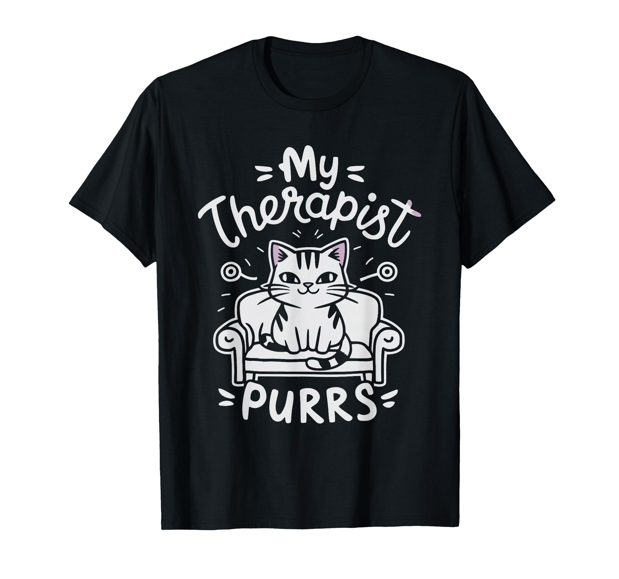 Cat Therapist Cat Owner Mental Health T-Shirt - Unique Graphic Unisex - T-Shirt, Sweatshirt, Hoodie