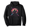 Synthwave Cat Samurai Mediation Hoodie - Casual Everyday Wear for Adults - T-Shirt, Sweatshirt, Hoodie